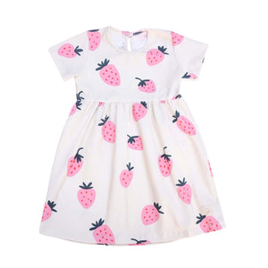 Vestido manga corta FRESAS