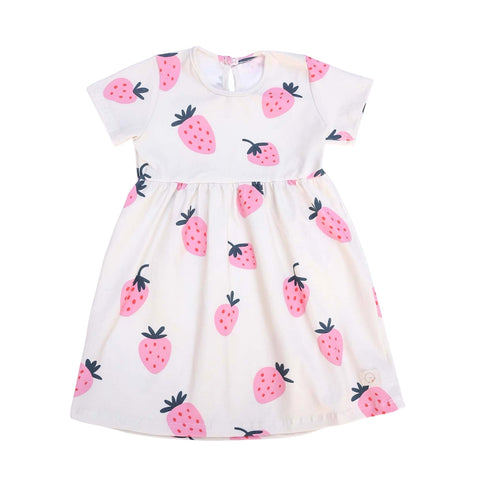Vestido manga corta FRESAS