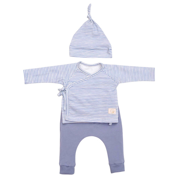 Conjunto Newborn STRIPES BLUE