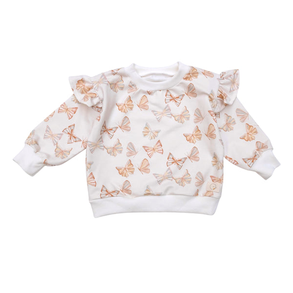 Sudadera volantes BUTTERFLIES