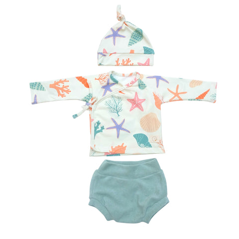 Conjunto Newborn CONCHAS (culotte)