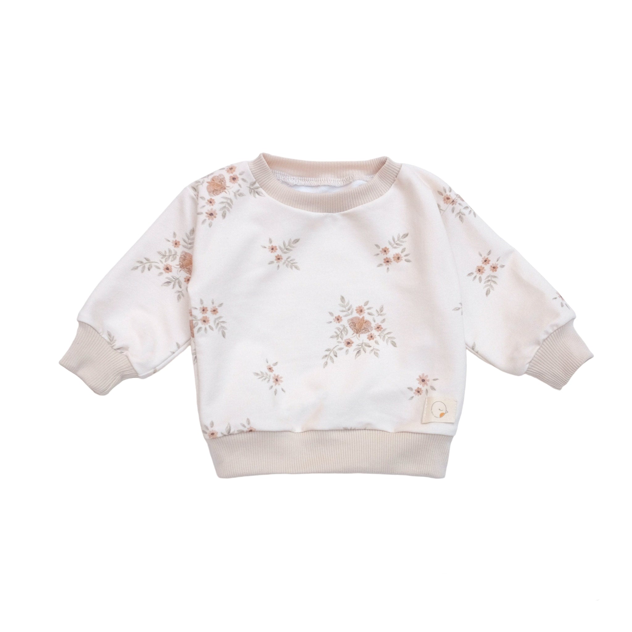 Sudadera CREAM FLOWERS