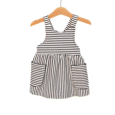 vestido RAYAS NEGRO