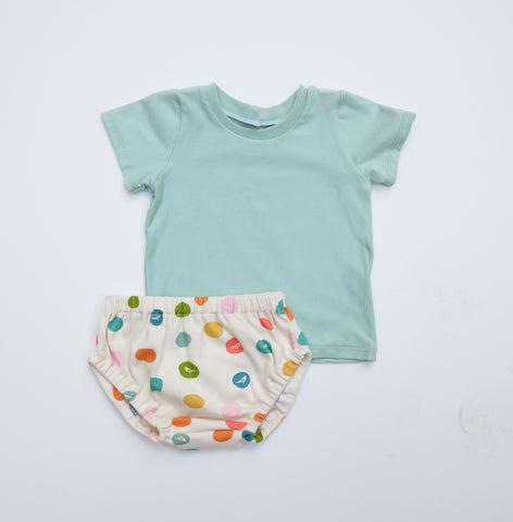 CONJUNTO MINT-MULTI DOTS 6-9 MESES
