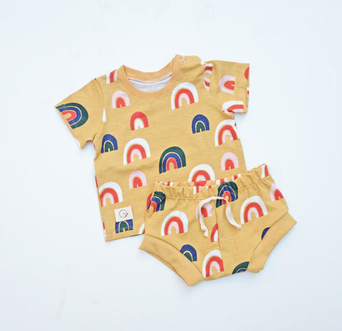 Cojunto RAINBOW GOLD talla 6-9 meses