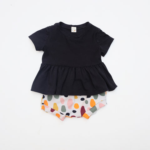 Camiseta Volantes & Culotte Rocky. 12-18 meses