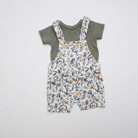 Peto BLOSSOM & CAMISETA GREEN 6-9 meses