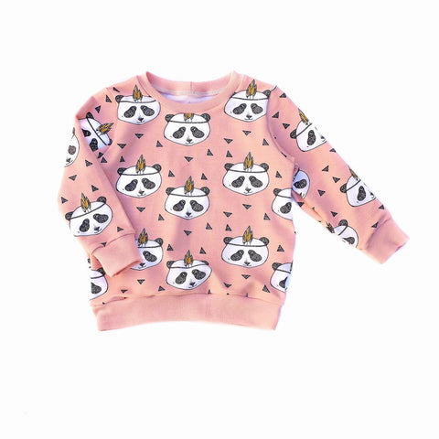 sudadera PANDA ROSA