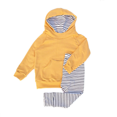 CONJUNTO RAYAS-MOSTAZA 18-24 MESES