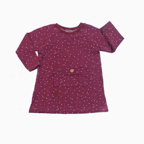 VESTIDO SPOTS WINE 18-24 MESES