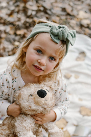 Sudadera LILIUM + turbante GREEN. (2-3 años) y (3-4 años)