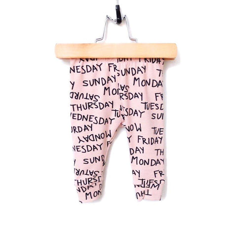 LEGGING WEEKDAYS PINK 12-18 MESES